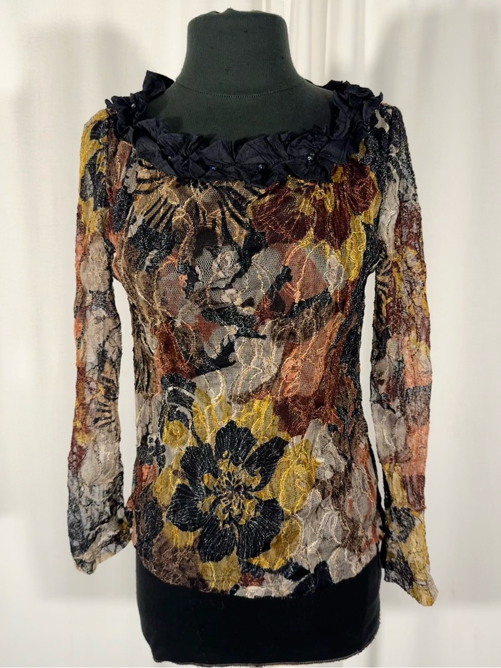 Vintage Chao’s Floral Lace Top